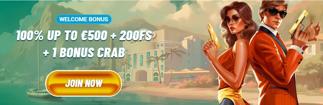 Interface promotionnelle Vegasino VIP